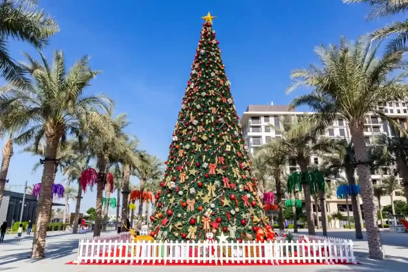 si festeggia il natale a Dubai con eventi e mercatini