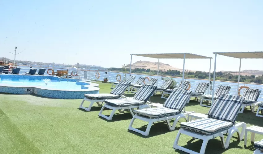 Nile River Egypt Cruise – Relax on deck with Nile views