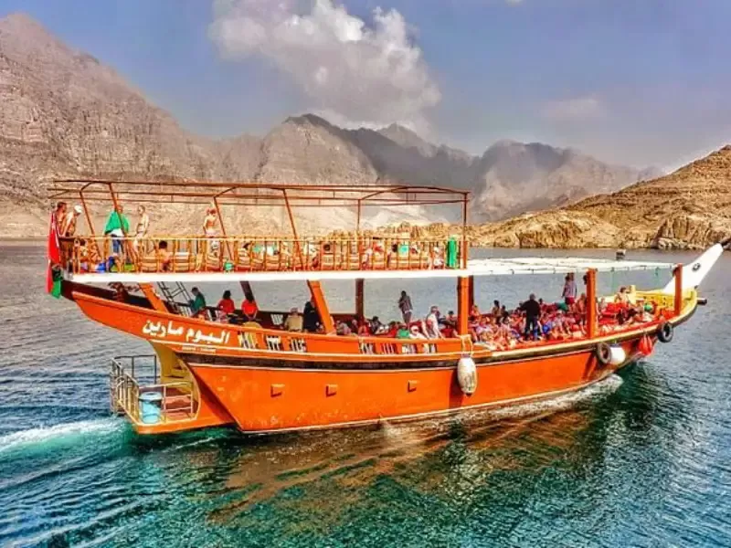 cruise from Dubai to Oman traditional dhow journey
