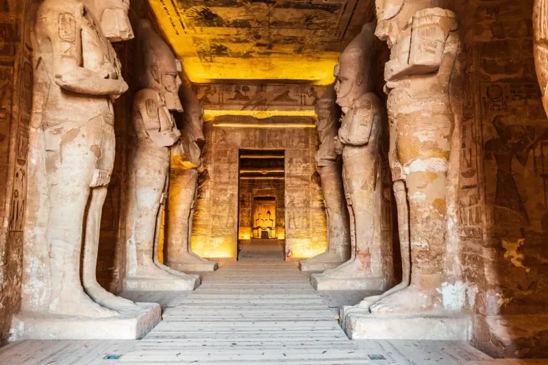 Tempio di Abu Simbel visto dall’alto durante il tour aereo da Assuan
