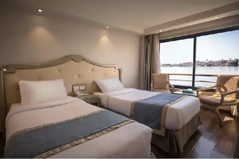 Cabina doppia Semiramis I: comfort e vista sul Nilo