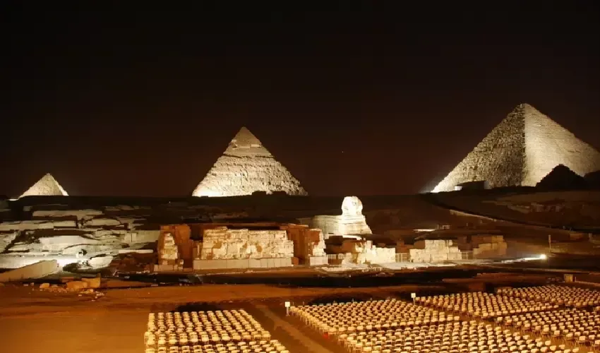 Sound and Light Show at the Giza Pyramids, Pyramids